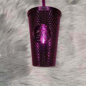 Starbucks cup and keychain ornament gold